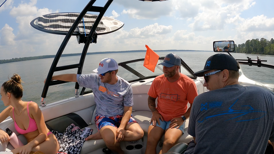 Group session on Lake Conroe